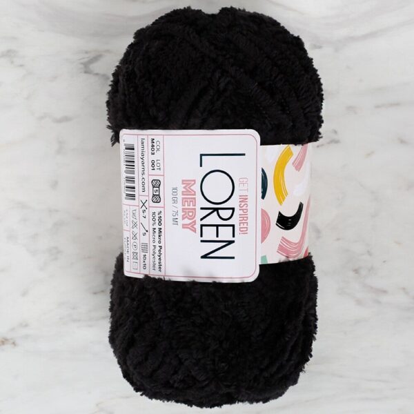 Mery Siyah El Örgü İpi - M403 - 34311