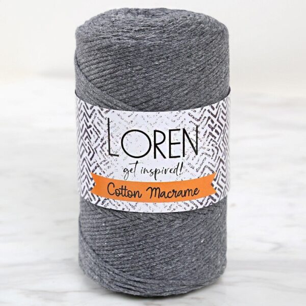 Cotton Macrame Gri - R081 - 34358